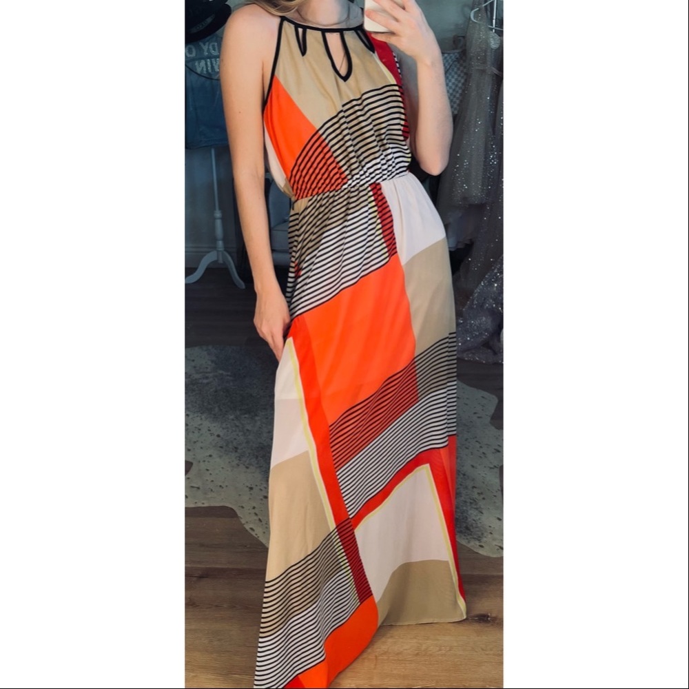 XOXO Asymmetric Design Floor Length Dress